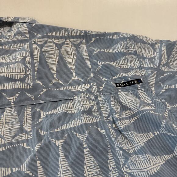 Salt Life SLX Performance Shirt Short Sleeve Polo Fishing Hiking Collared XXL - Picture 6 of 11